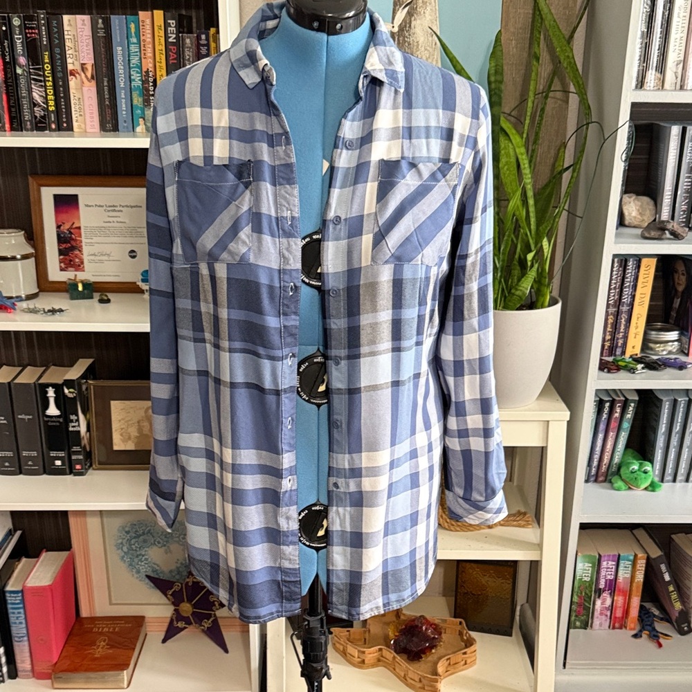Blue Plaid Men's Shirt